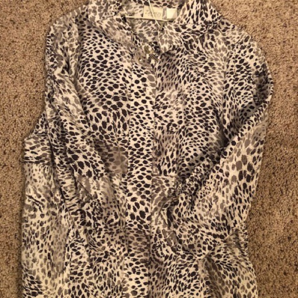 Animal print blouse